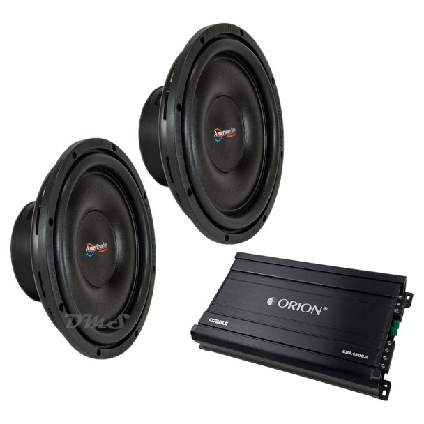 American Bass SL 12 Package | Dual 12" 600W D4 Slim Subwoofers & Orion CBA4500.2 Amplifier MAIN PHOTO