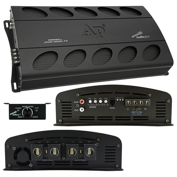 Audiopipe APHD-80001-F2 | 8000W RMS Monoblock Full Range Amplifier | 2 Ohm
