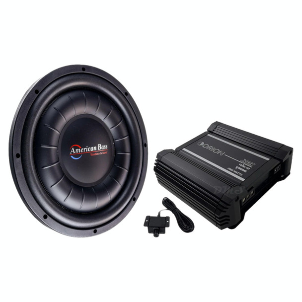 American Bass HAWK Slim 12 Package | 12" 2000W D2 Subwoofer & Orion XTR1000.1D Amplifier MAIN PHOTO