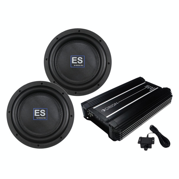 American Bass ES 12 Package | Dual 12" 1600W D2 Slim Subwoofers & Orion XTR2500.1DZ Amplifier MAIN PHOTO