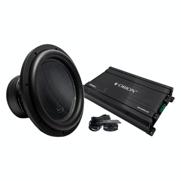 American Bass XR 12 Package | 12" 2400W D2 Subwoofer & Orion CBA4500.1D Amplifier MAIN PHOTO