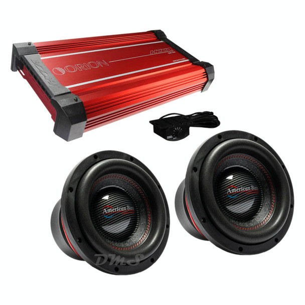 American Bass HAWK 10 Package | Dual 10" 3000W D4 Subwoofers & Orion HCCA3000.1DSPLX Amplifier MAIN PHOTO