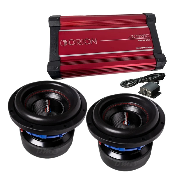 American Bass HD VELOCITY Package | Dual 10" 4400W D1 Subwoofers & Orion HCCA5000.1DSPLX Amplifier MAIN PHOTO