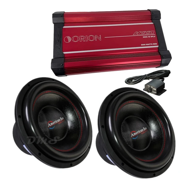 American Bass HD VELOCITY 15 Package | Dual 15" 4400W D1 Subwoofers & Orion HCCA5000.1DSPLX Amplifier MAIN PHOTO