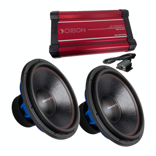 American Bass HD 18 Package | 18" 4000W D1 Subwoofer & Orion HCCA5000.1DSPLX Amplifier MAIN PHOTO