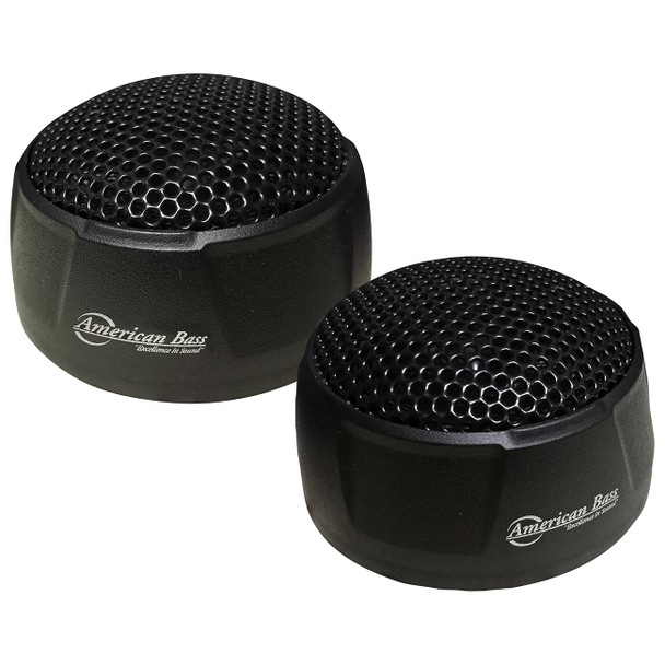 American Bass SQT1 | 1 Inch 150W 4 Ohm Silk Dome Surface Mount Tweeters