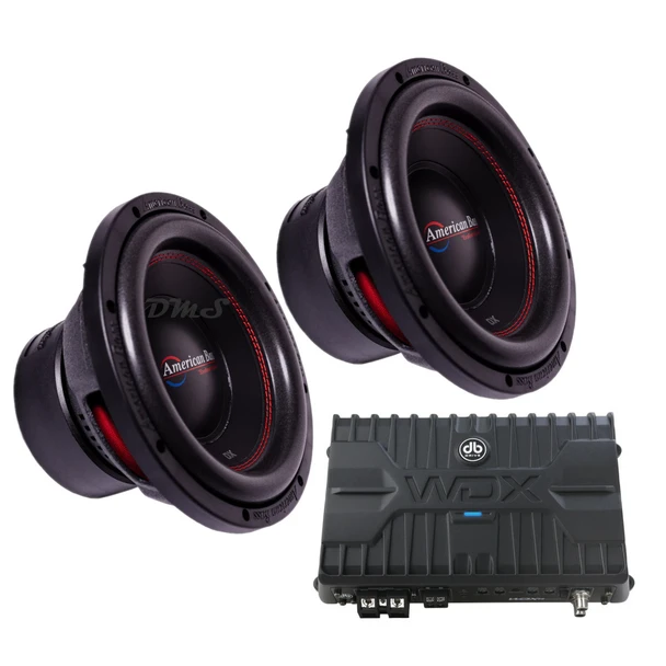 American Bass DX 10 V2 Package | Dual 10" 600W S4 Subwoofers & DB Drive WDX-R1250.1 Amplifier MAIN PHOTO