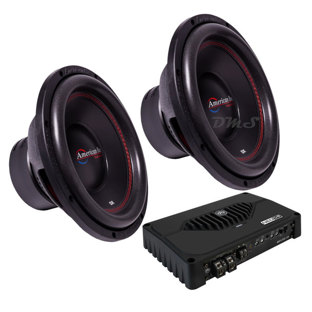 American Bass DX 12 V2 Package | Dual 12" 600W S4 Subwoofers & DB Drive NEO1250.1V4 Amplifier MAIN PHOTO