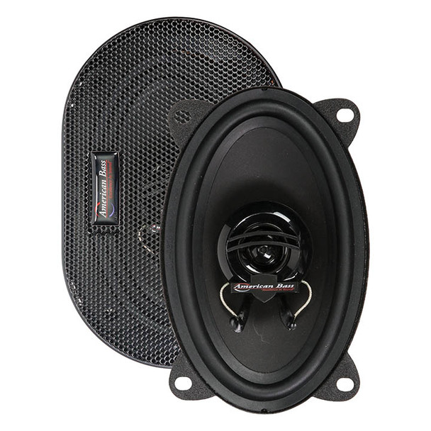 American Bass SYMPHONY 4x6 Inch 125W 4 Ohm 2-Way Coaxial Speakers (Pair)