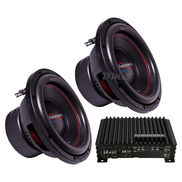 American Bass XO 10 V2 Package | Dual 10" 600W D4 Subwoofers & Euphoria EA1.600 Amplifier MAIN PHOTO