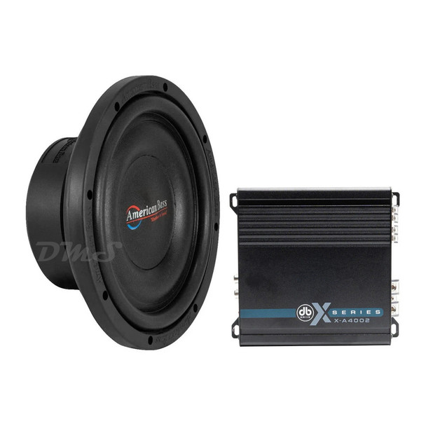 American Bass SL 10 Package | 10" 600W S4 Slim Subwoofer & DB Drive X-A4002 Amplifier MAIN PHOTO