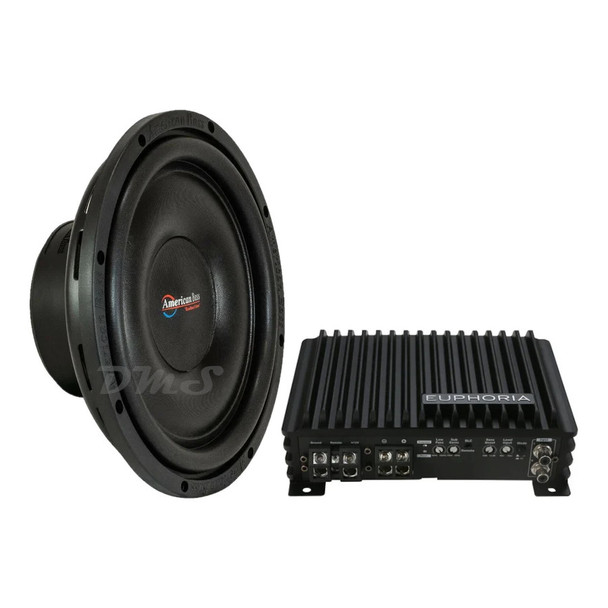 American Bass SL 12 Package | 12" 600W D4 Slim Subwoofer & Euphoria EA1.600 Amplifier