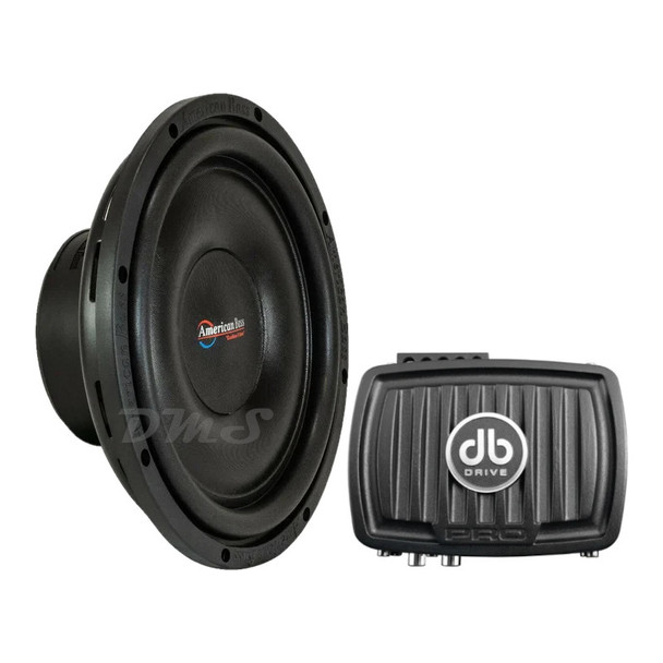 American Bass SL 12 Package | 12" 600W S4 Slim Subwoofer & DB Drive WDXP200.2 Amplifier MAIN PHOTO