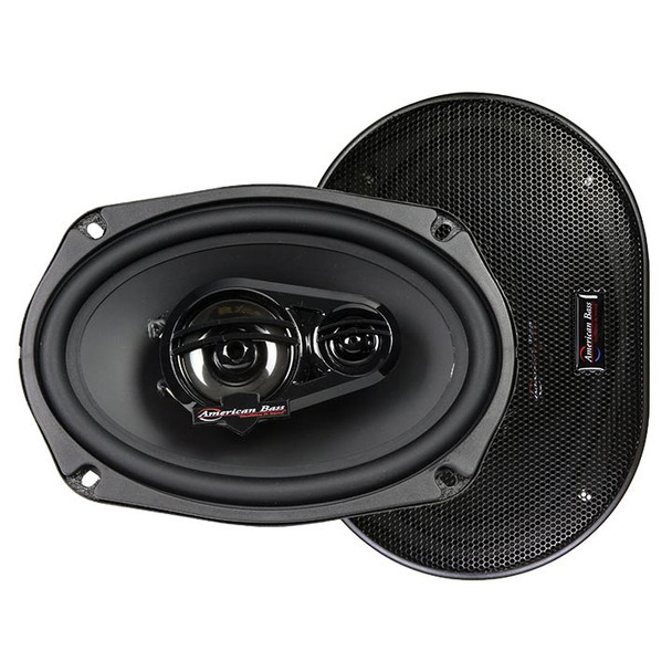 American Bass SYMPHONY 6x9 Inch 250W 4 Ohm 3-Way Coaxial Speakers (Pair)