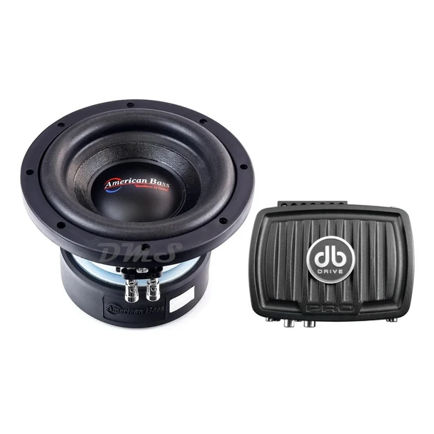 American Bass XD 8 Package | 8" 900W D4 Subwoofer & DB Drive WDX P400.1D Amplifier MAIN PHOTO