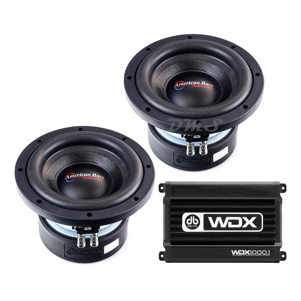 American Bass XD 8 Package | Dual 8" 900W D4 Subwoofers & DB Drive WDX1000.1 Amplifier MAIN PHOTO