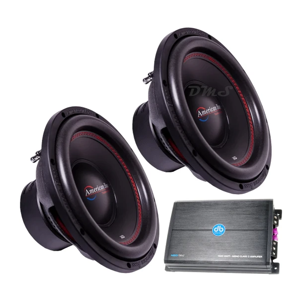 American Bass XO 12 V2 Package | Dual 12" 600W D4 Subwoofers & DB Drive NEO1.5KV2 Amplifier MAIN PHOTO