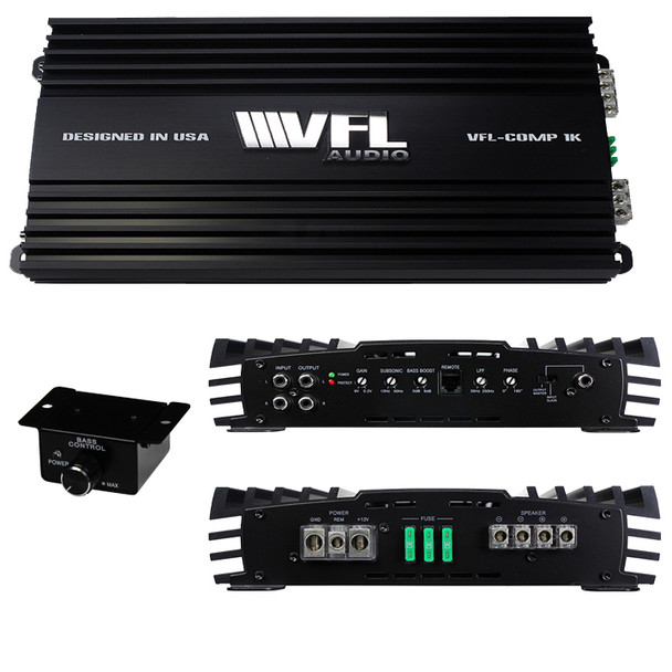 VFL Audio VFL COMP 1000W RMS Monoblock Subwoofer Amplifier | VFLCOMP1K