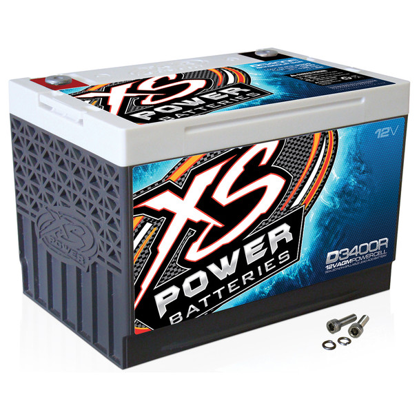 XS Power D3400R | 12-Volt 80AH AGM Power Cell Performance Battery | 2500W / 4000W
