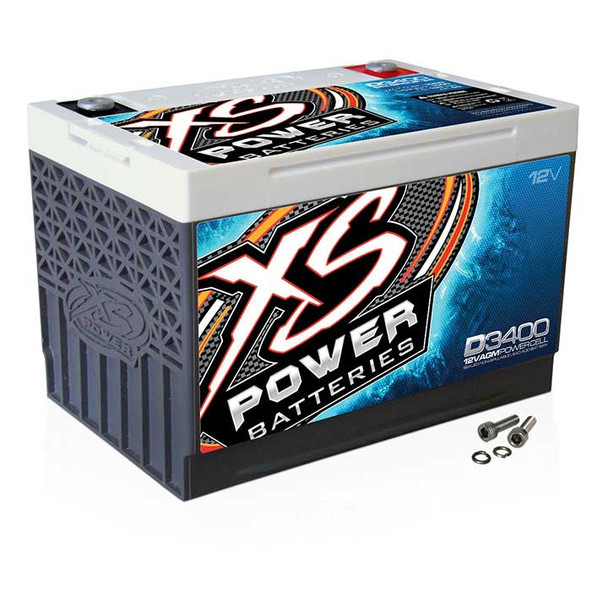 XS Power D3400 | 12-Volt 80AH AGM Power Cell Performance Battery | 2500W / 4000W