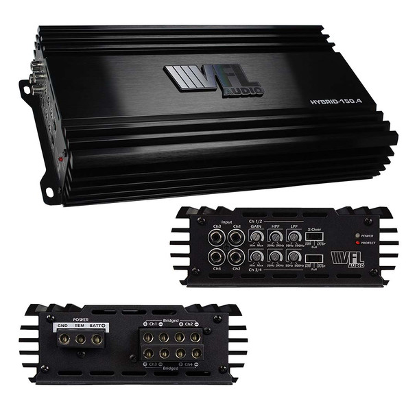 VFL Audio Hybrid-150.4 | 600W RMS 4 Channel Full Range Amplifier