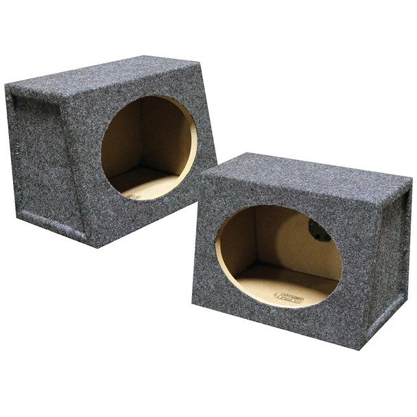 QPower QTW6X9 | 6x9 Inch Sealed Speaker Pod Wedge Boxes (Pair)