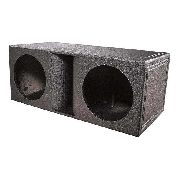 QBomb QBOMB12HP | Dual 12 Inch Kerf Ported Horn Vented Subwoofer Box