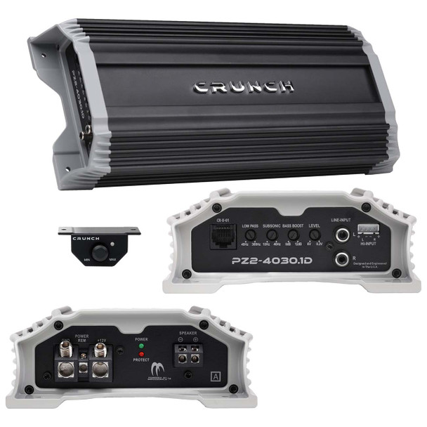 Crunch Powerzone PZ2-4030.1D | 4000W Max Monoblock Subwoofer Amplifier