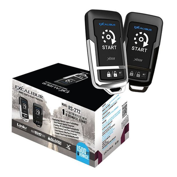 Excalibur RS-272 | Vehicle Remote Starter Kit With (2) 2-Button Remotes
