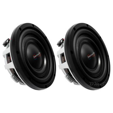 American Bass Titanium 8 Inch 600W DVC 4 Ohm Shallow Slim Subwoofers ...