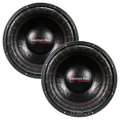 American Bass ELITE 15 Inch 2400W DVC 4 Ohm Subwoofers | E1544 (Pair)