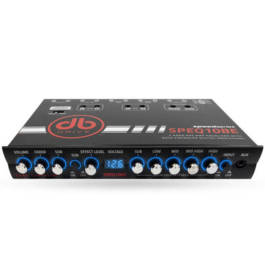 DB Drive SPEQ10BE | 5 Band Parametric Equalizer Bass Enhancer w