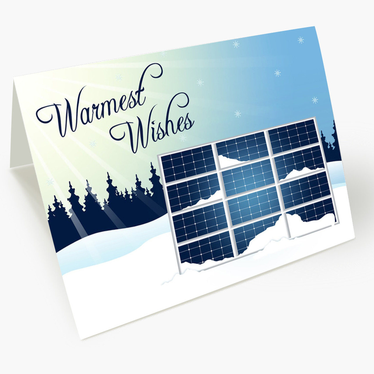 Solar Energy Wishes Christmas Card