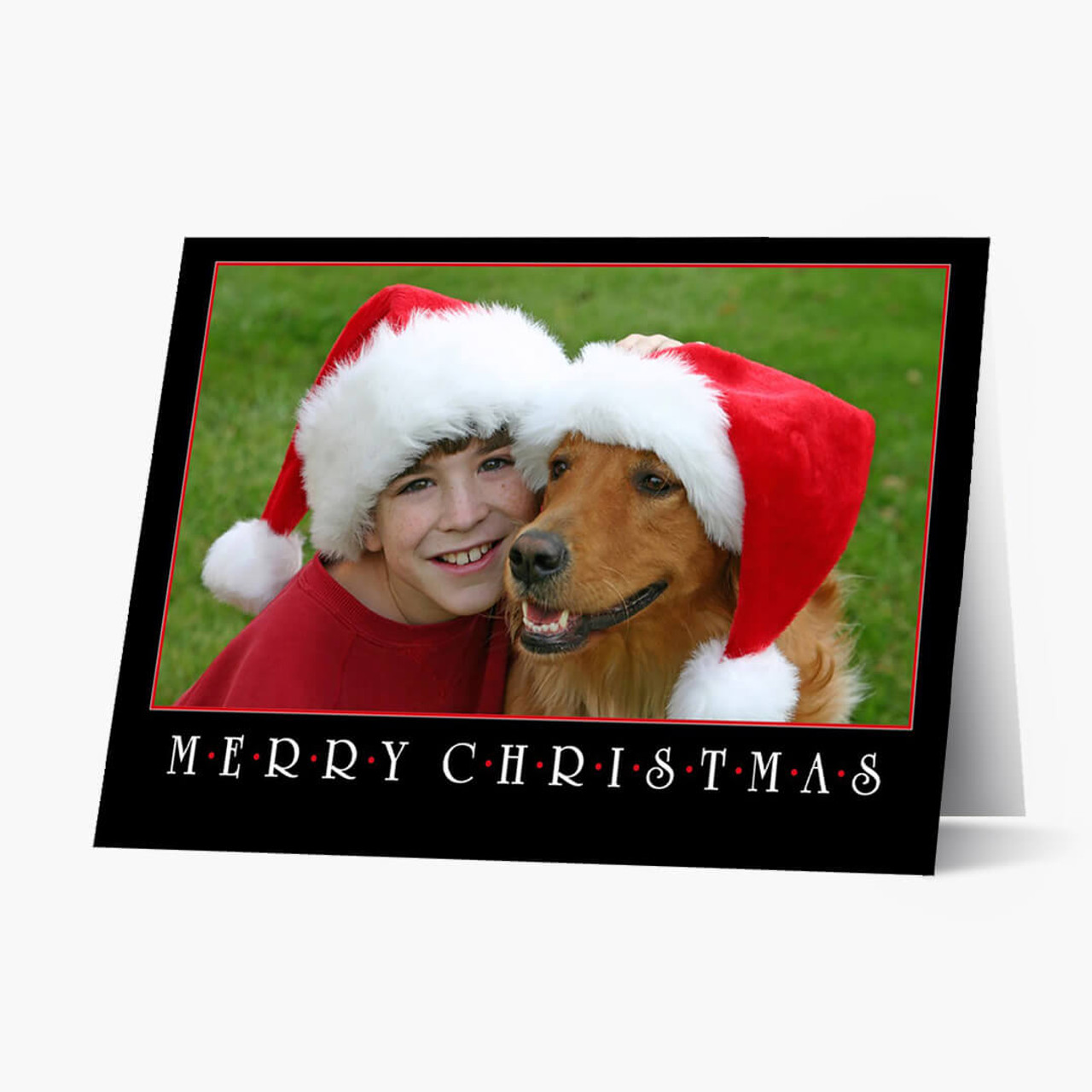 Merry Christmas Photo - Matte Finish Christmas Card