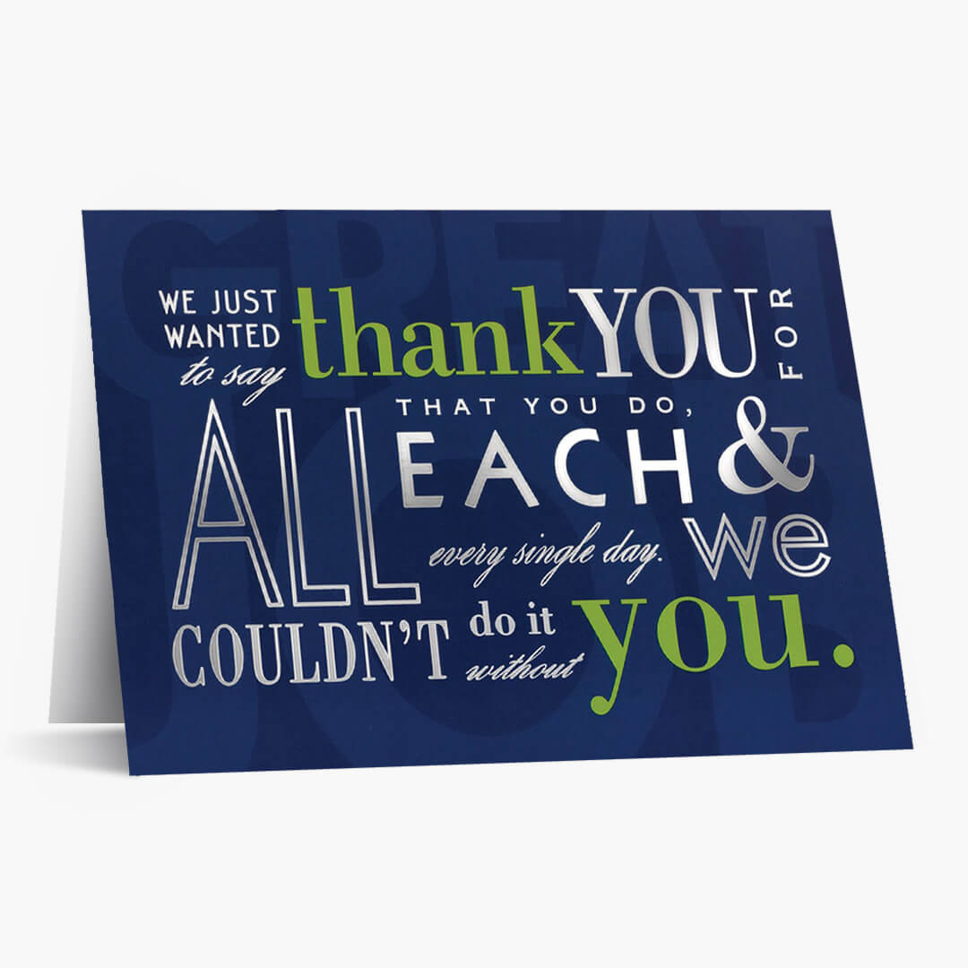 Every Single Day Thank You Card åäÌÝÌÕ Business Thank You