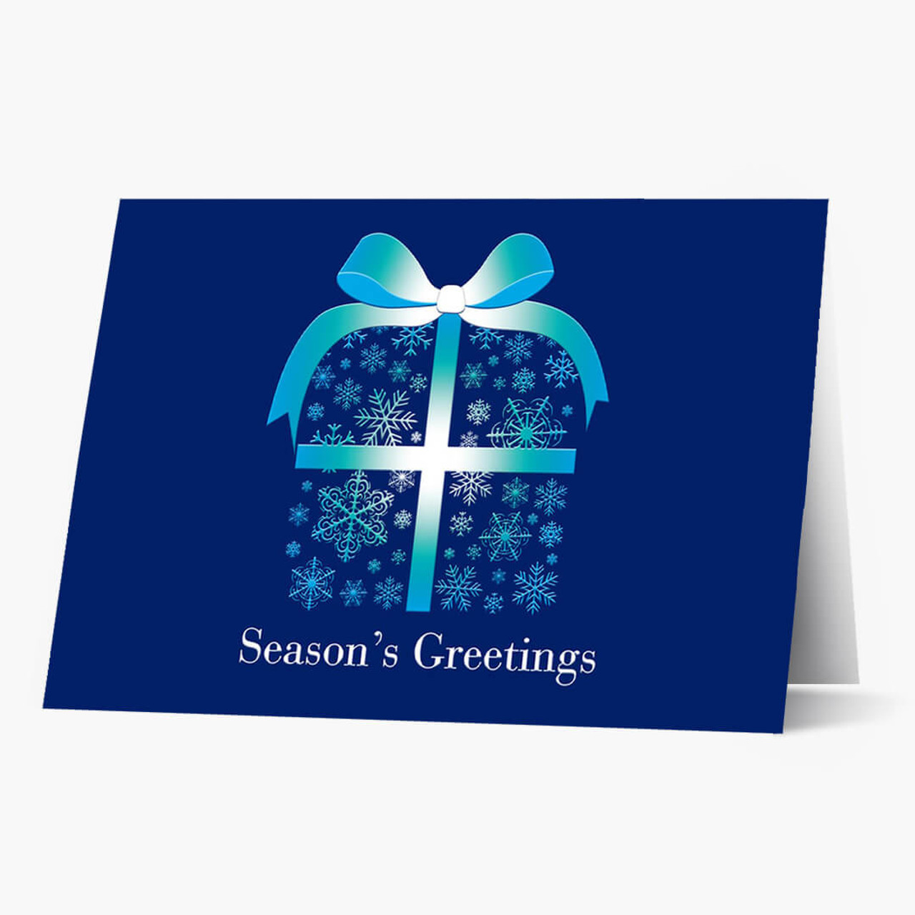 Snowflake Package Christmas Card