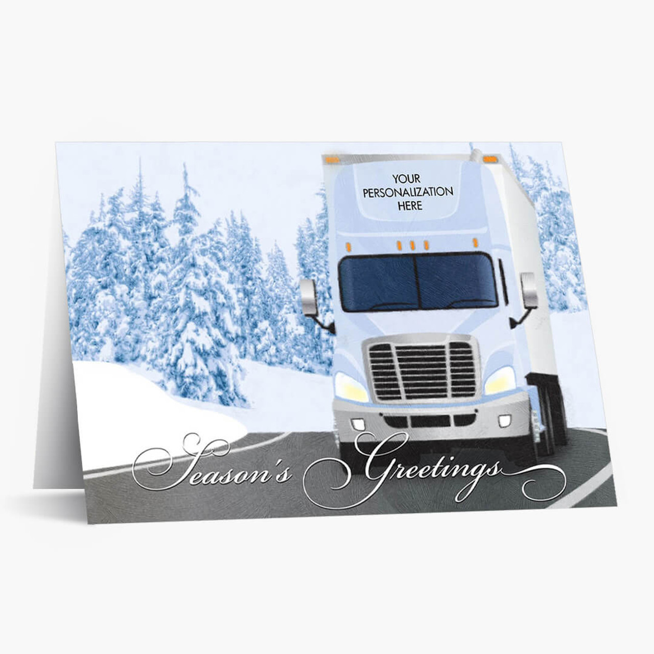 Season's Greetings Trucking Christmas Card
