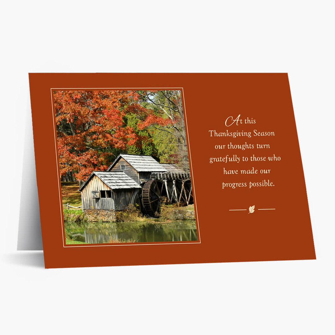 Autumn Gratitude Thanksgiving Card