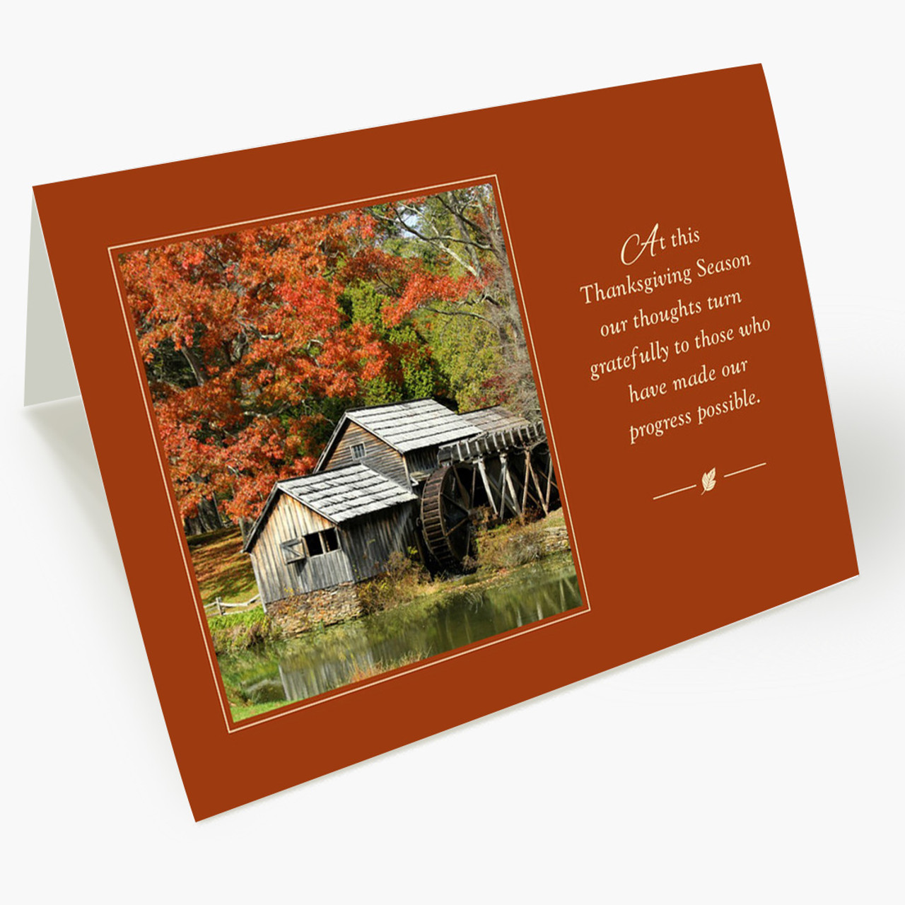 Autumn Gratitude Thanksgiving Card