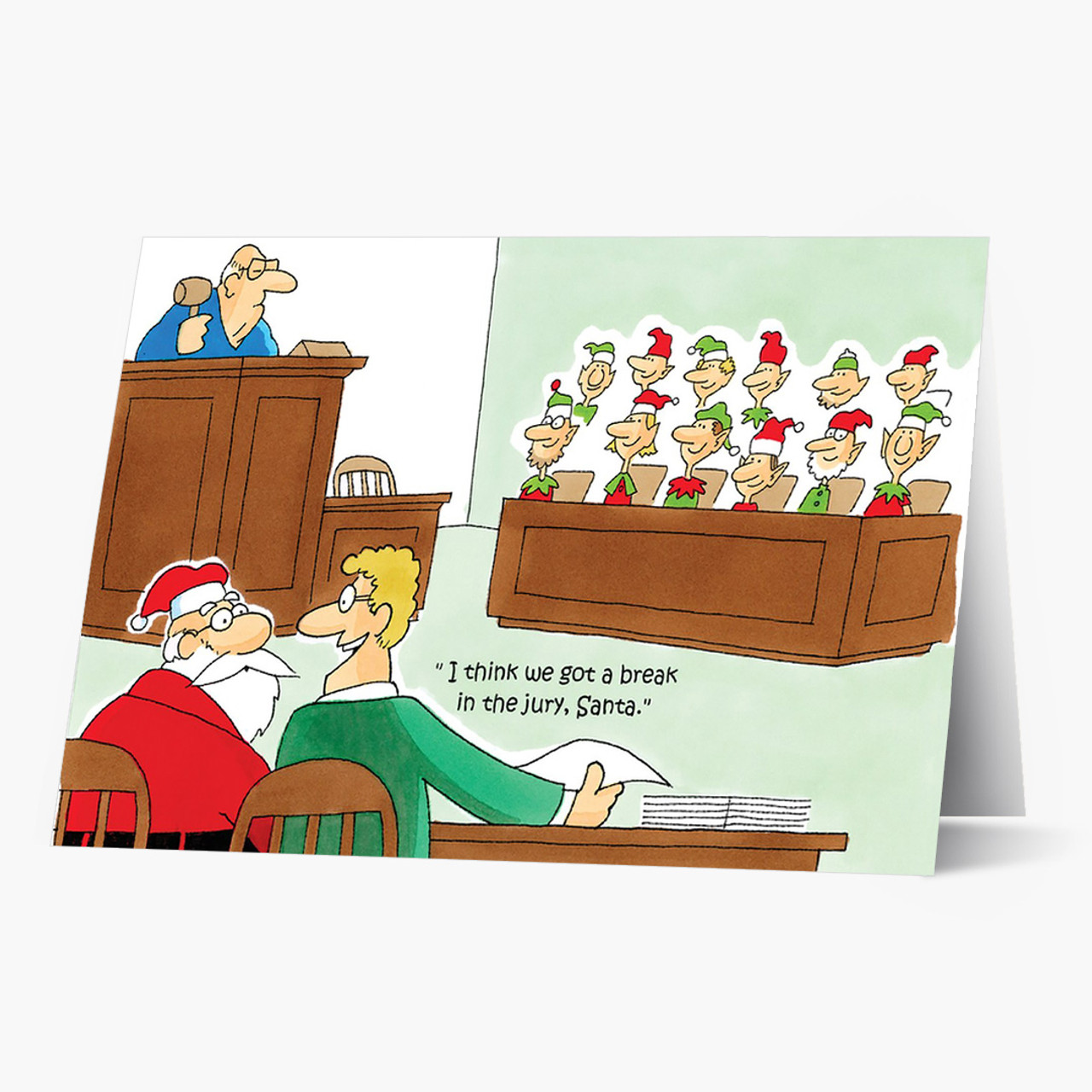 Break In The Jury Christmas Card