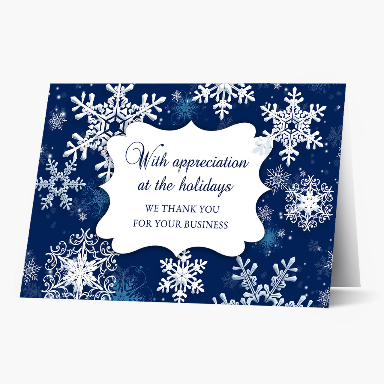 Appreciation Snowfall Christmas Card