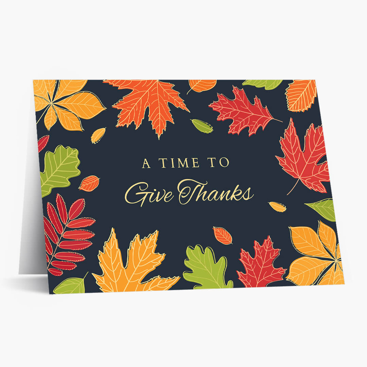 Colorful Time Of Thanks Thanksgiving Card