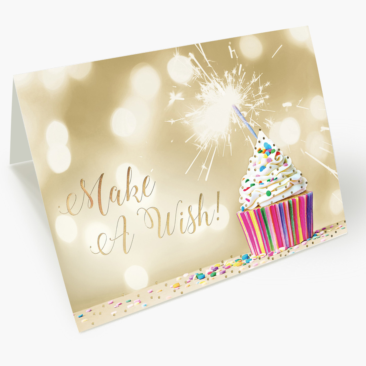 Make a Wish Cupcake Birthday Card