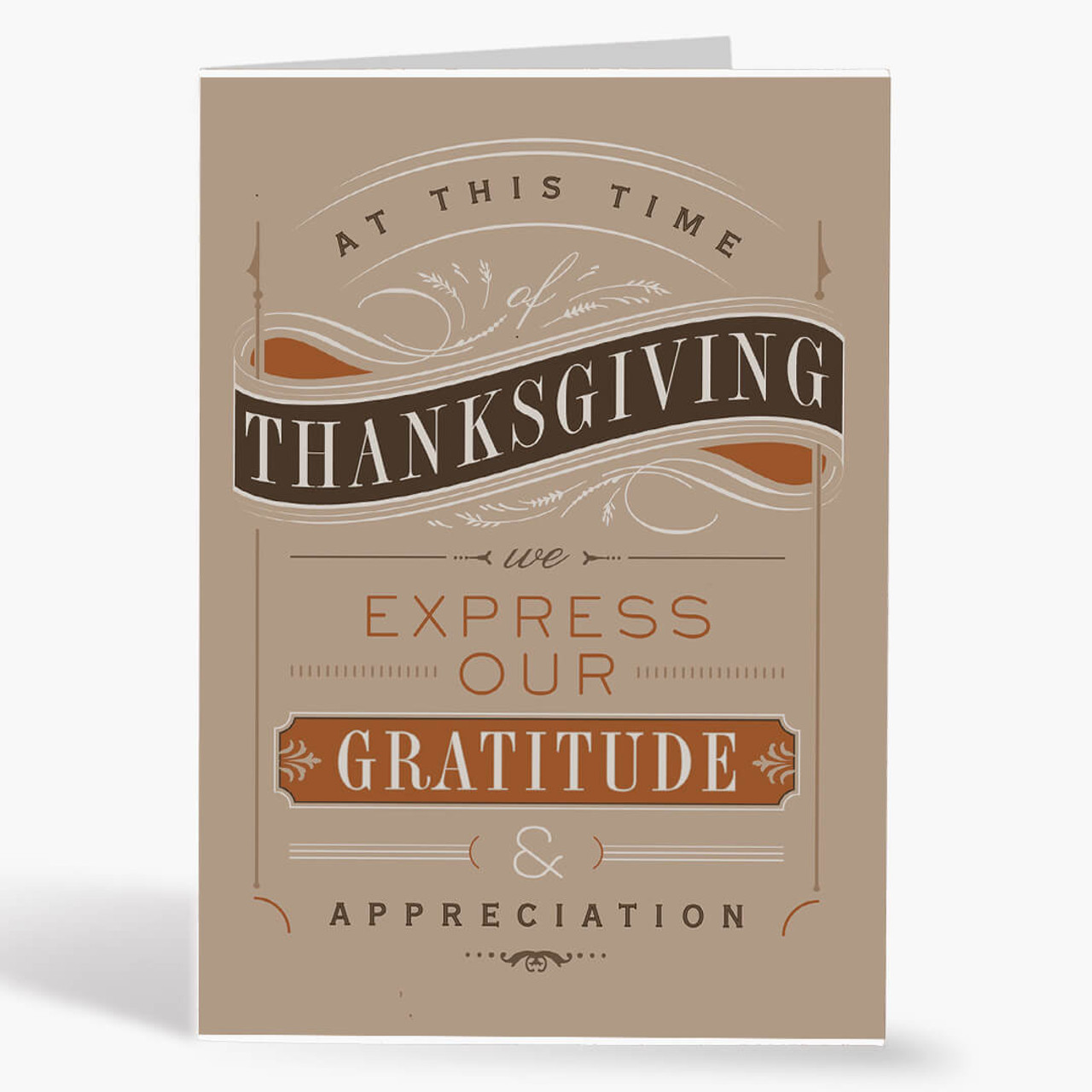 Expressing Gratitude Thanksgiving Card