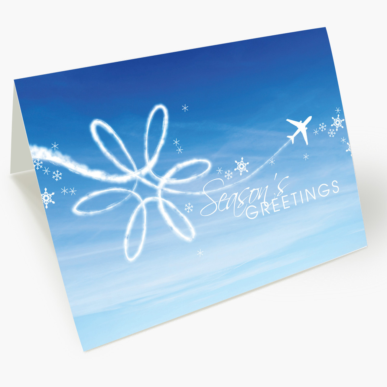 Airplane Art Christmas Card