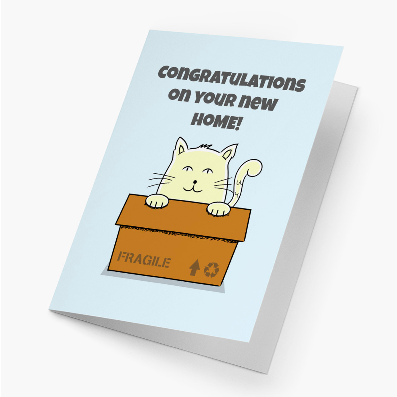 Cat Box Congratulations Card