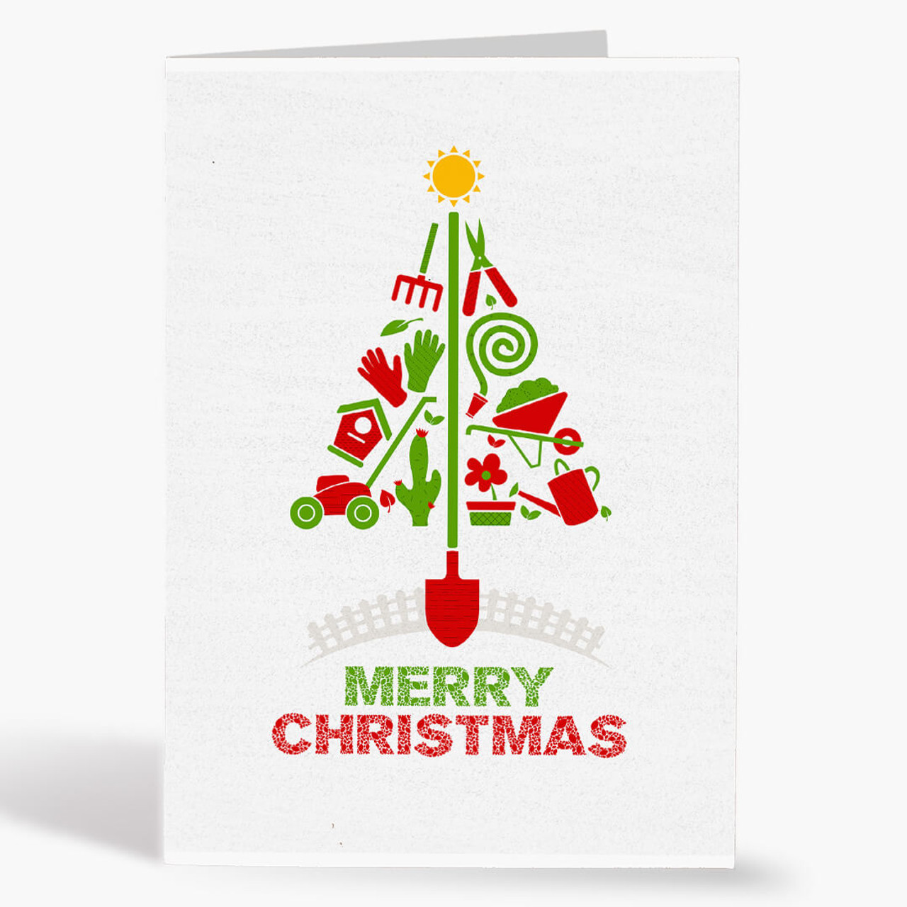 Landscaping Tree Christmas Card