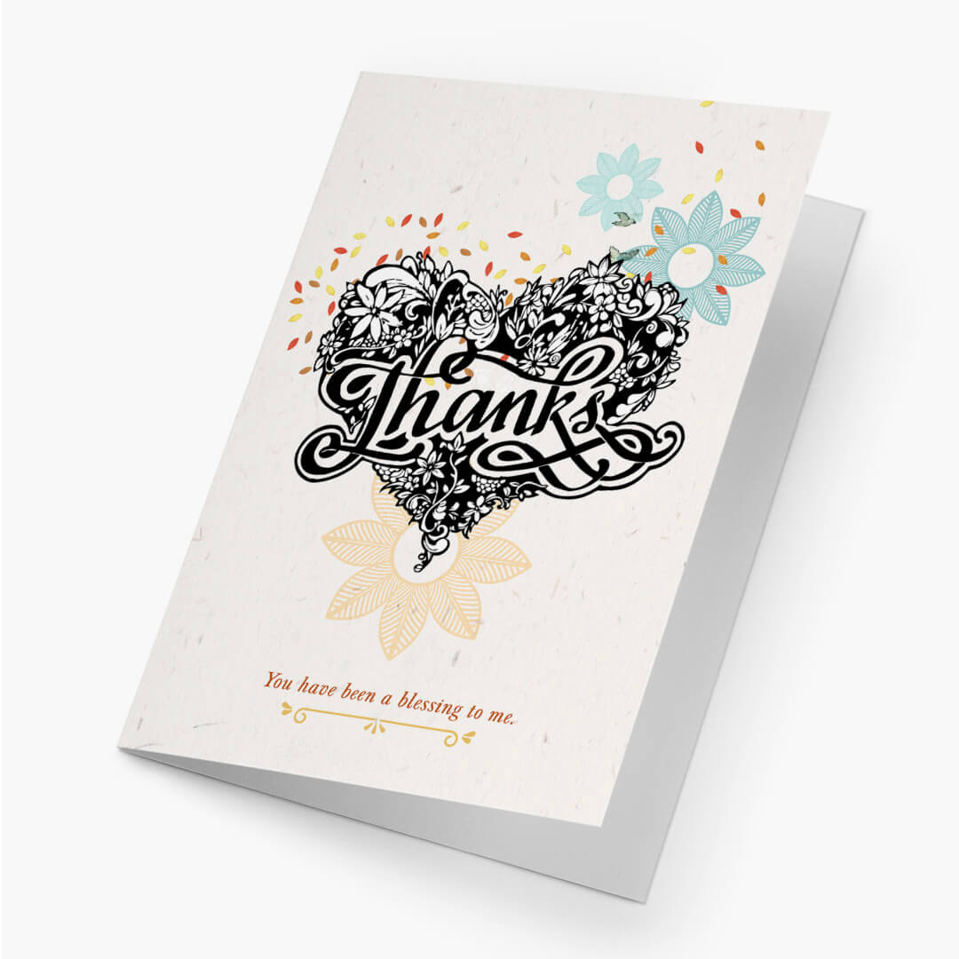Thank You - Tattooed Heart Card