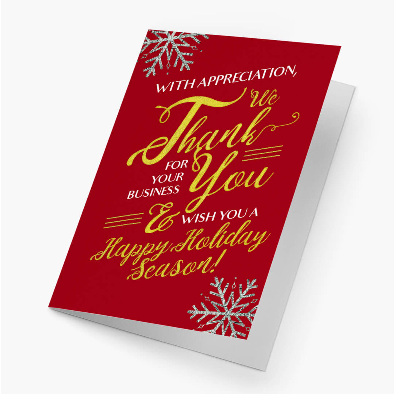 business christmas cards text