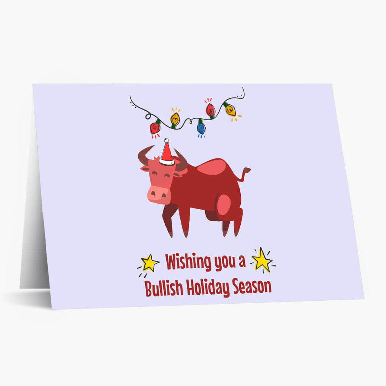 Bullish Holiday Season Christmas Card